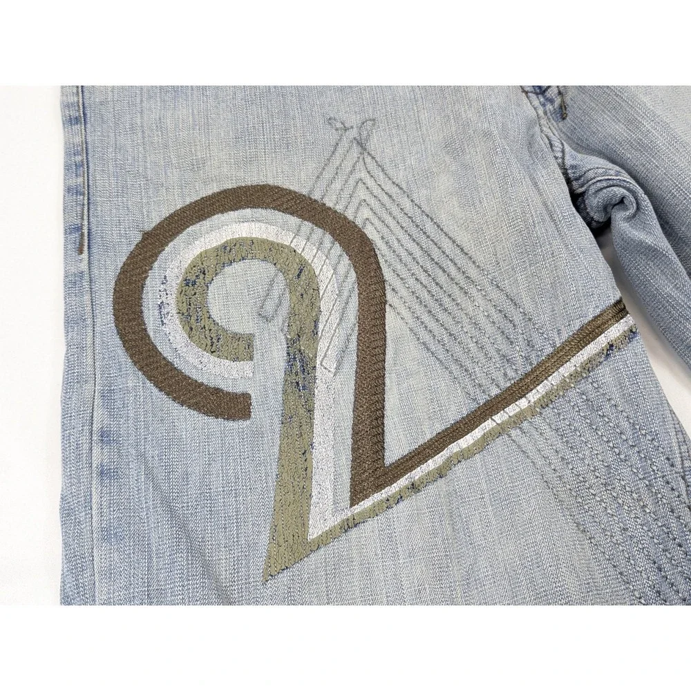 Southpole Jeans Mens 38x32 Baggy Relaxed Y2K Distressed Hip Hop Street Wear Wide